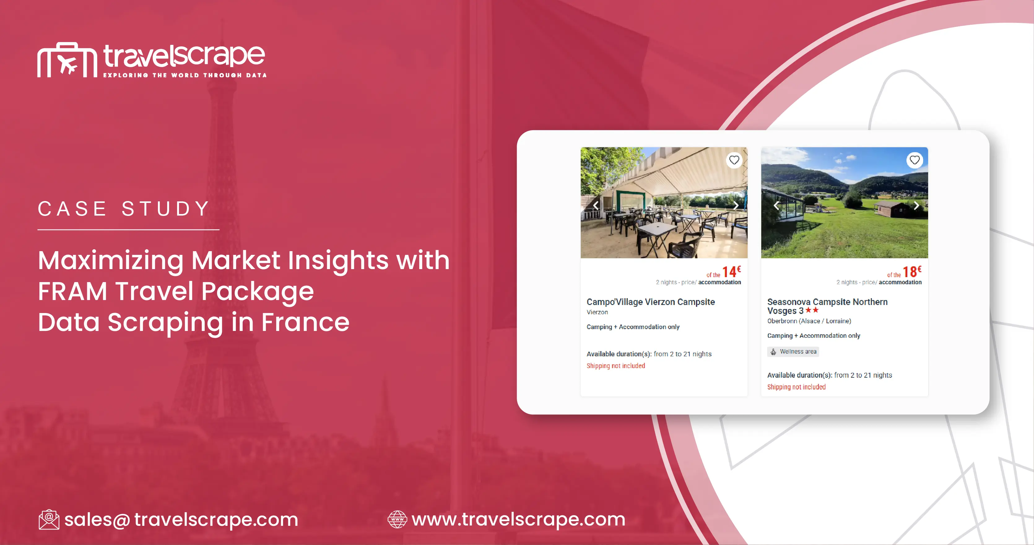 FRAM Travel Package Data Scraping in France